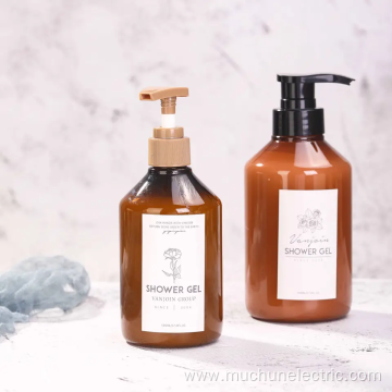 Body Lotion Refillable Plastic Pump Shampoo Bottle